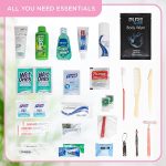 Asom Toiletry Travel Kit, Quality Hygiene Essentials Traveling Toiletries Prefilled Accessories Convenience Set, Tsa Approved Women Carry On Size Clear Toiletry Bag Accessory Kits. - Image 4